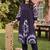 women dyed pleated cotton kurta with trousers