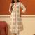 women ethnic motifs printed regular cotton kurta with trousers