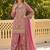women ethnic motifs embroidered regular sequinned kurta with palazzos & with dupatta