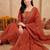 women ethnic motifs embroidered empire thread work kurta with trousers & with dupatta