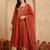 women ethnic motifs embroidered empire thread work kurta with trousers & with dupatta