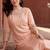 women ethnic motifs regular sequinned kurta with trousers