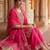 women ethnic motifs embroidered regular kurta with palazzos & with dupatta