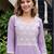women embroidered regular thread work kurta with trousers