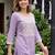 women embroidered regular thread work kurta with trousers