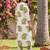women printed regular cotton kurta with trousers