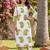 women printed regular cotton kurta with trousers
