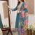women floral embroidered regular thread work kurta with trousers & with dupatta