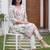 women floral printed regular cotton kurta with trousers