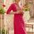 women ethnic motifs printed regular cotton kurta with trousers