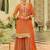 women ethnic motifs embroidered regular mirror work kurta & sharara & dupatta