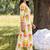 women printed regular cotton kurta with trousers