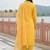 women ethnic motifs printed regular thread work kurta with trousers & with dupatta