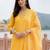 women ethnic motifs printed regular thread work kurta with trousers & with dupatta