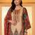women ethnic motifs printed regular mirror work kurta with palazzos & with dupatta
