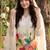 women floral printed regular kurta with trousers & with dupatta