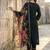 women ethnic motifs embroidered regular thread work cotton kurta with trousers & with dupatta