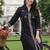 women ethnic motifs embroidered regular thread work cotton kurta with trousers