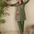 women printed regular cotton kurta with trousers