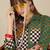 women printed regular cotton kurta with trousers