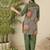 women printed regular cotton kurta with trousers