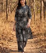 women floral printed regular kurta with palazzos