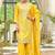 women ethnic motifs embroidered regular thread work kurta with palazzos & with dupatta