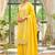 women ethnic motifs embroidered regular thread work kurta with palazzos & with dupatta