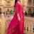 women ethnic motifs printed regular thread work kurta with trousers & with dupatta