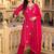 women ethnic motifs printed regular thread work kurta with trousers & with dupatta