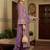 women ethnic motifs embroidered regular kurta with trousers & with dupatta