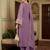 women ethnic motifs embroidered regular kurta with trousers & with dupatta