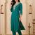 women ethnic motifs embroidered regular thread work kurta with trousers