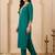 women ethnic motifs embroidered regular thread work kurta with trousers