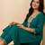 women ethnic motifs embroidered regular thread work kurta with trousers