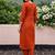 women ethnic motifs embroidered regular thread work kurta with trousers