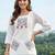 women printed regular cotton kurta with trousers