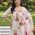 women floral embroidered regular thread work kurta with trousers with dupatta