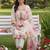 women floral embroidered regular thread work kurta with trousers with dupatta