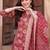 women floral printed regular cotton kurta with trousers & with dupatta