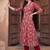 women floral printed regular cotton kurta with trousers & with dupatta