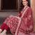women floral printed regular cotton kurta with trousers & with dupatta