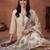 women floral printed regular kurta with trousers & with dupatta