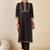 women ethnic motifs embroidered regular thread work cotton kurta with trousers & with dupatta
