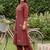 women ethnic motifs embroidered regular thread work cotton kurta with trousers