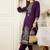 women ethnic motifs printed regular cotton kurta with trousers
