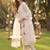 women floral embroidered regular thread work kurta with trousers & with dupatta