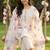 women floral embroidered regular thread work kurta with trousers & with dupatta