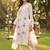 women floral embroidered regular thread work kurta with trousers & with dupatta