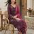 women ethnic motifs embroidered regular liva kurta with trousers & with dupatta